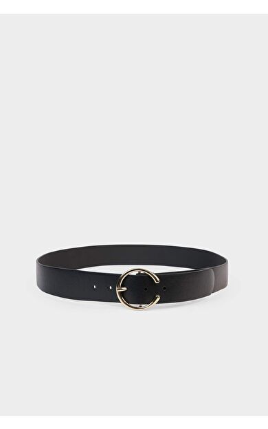 Kadın Büyük Toka Suni Deri Jean Kemeri