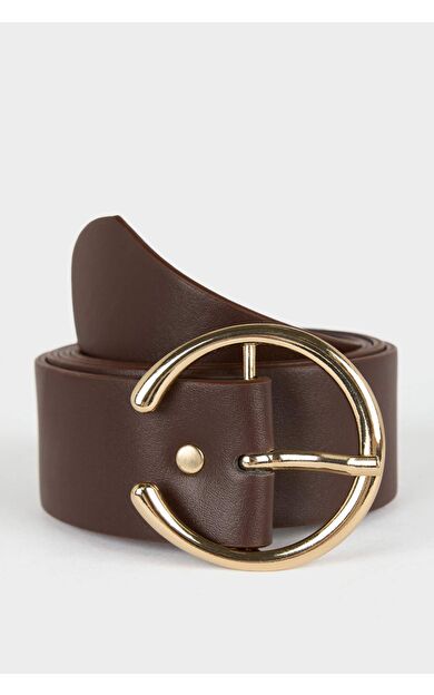 Kadın Büyük Toka Suni Deri Jean Kemeri