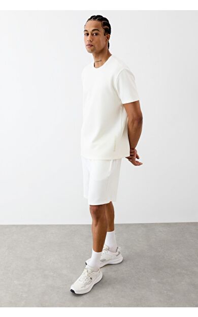 DeFacto DeFactoFit Standart Fit Modal Sporcu Kısa Paça Şort