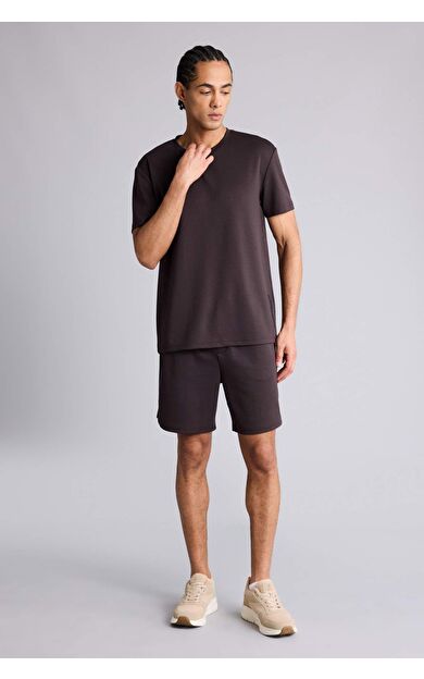 DeFacto Standart Fıt Sporcu Kısa Paça Modal Şort