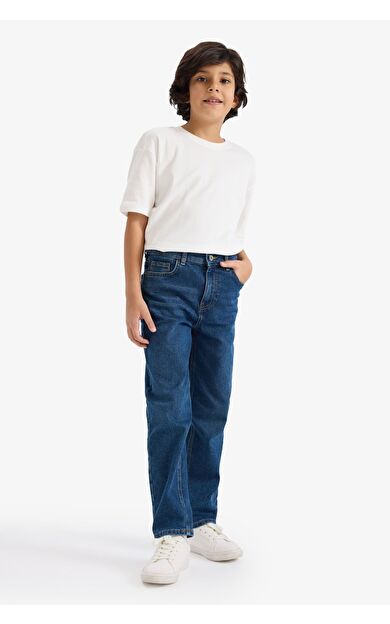 DeFacto Erkek Çocuk Straight Fit Düz Paça Jean Pantolon