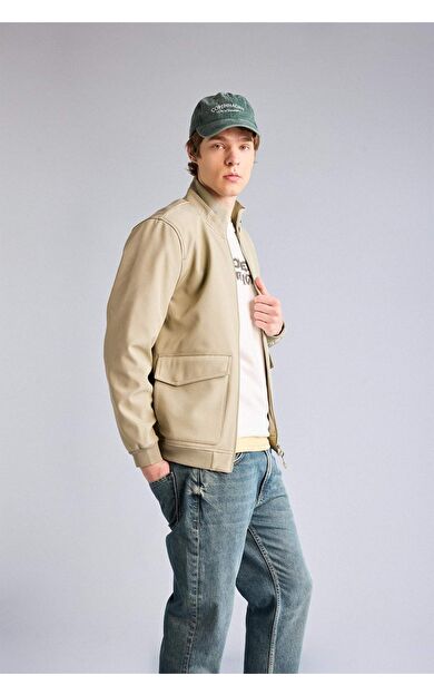 Su İtici Fermuarlı Mont