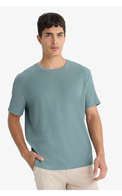 DeFacto Regular Fit Bisiklet Yaka Kısa Kollu Tişört F8480AX25AUGN1083