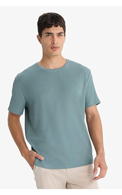 DeFacto Regular Fit Bisiklet Yaka Kısa Kollu Tişört F8480AX25AUGN1083