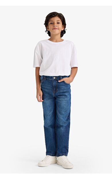 DeFacto Erkek Çocuk Straight Fit Düz Paça Jean Pantolon
