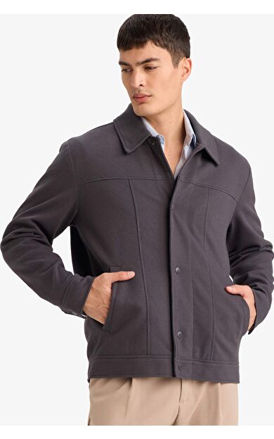 DeFacto Regular Fıt Polo Yaka Çıtçıtlı Mont