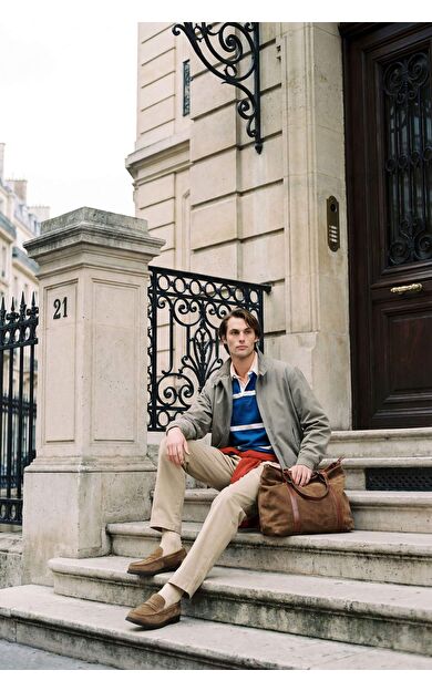 Oversıze Geniş Kalıp Polo Yaka Fermuarlı Mont