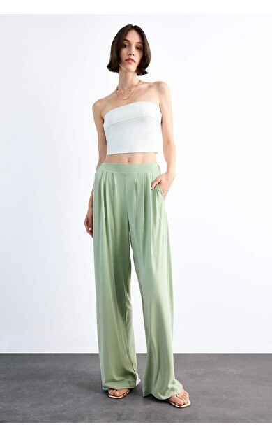 DeFacto Esnek Belli Geniş Paça Pantolon