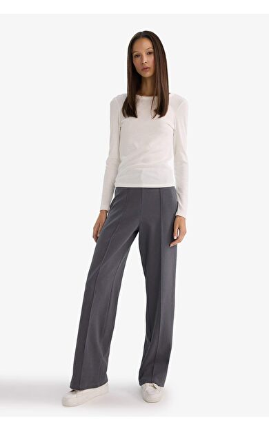 DeFacto Straıght Fıt Kalın Sweatshirt Kumaşı Pantolon