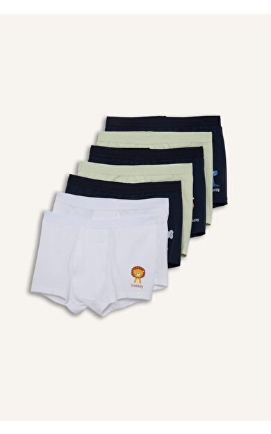 Erkek Çocuk Hayvan Desenli 7'li Boxer