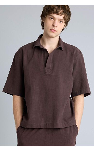 %100 Pamuk Boxy Fit Gömlek