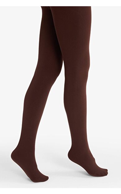 DeFacto Kadın Kahve Termal Külotlu Çorap