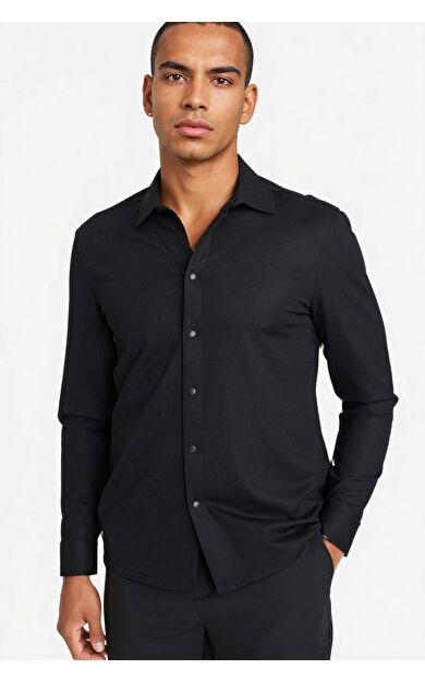 DeFactoFit Uzun Kollu Gömlek F8642AX25AUBK81