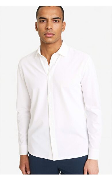 Slım Fıt Uzun Kollu Gömlek