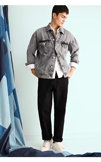 DeFacto Baggy Fit Geniş Paça Jean Pantolon F8644AX25AUNM40