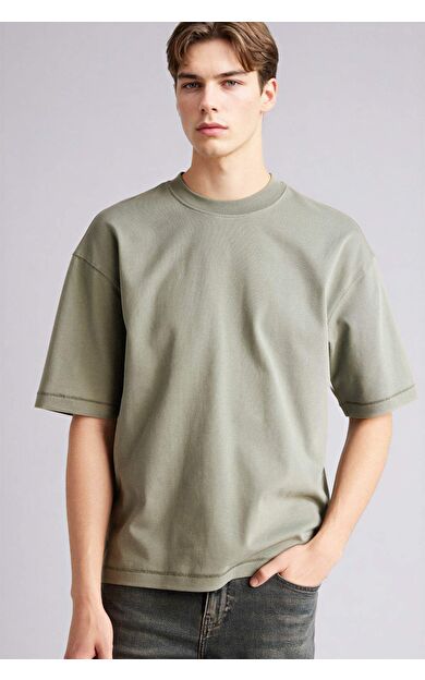 %100 Pamuk Boxy Fit Tişört