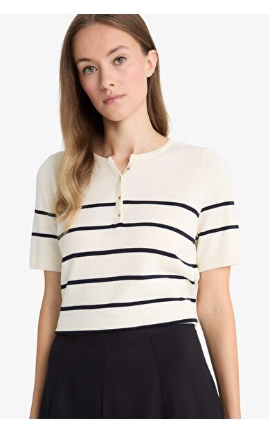 Regular Fit Bisiklet Yaka Triko Kazak F8679AX25AUER105