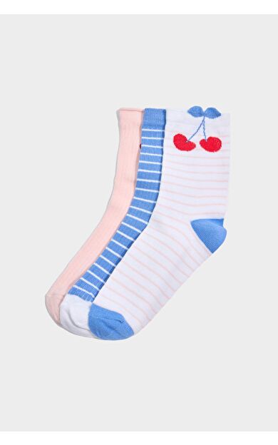 DeFacto Kız Çocuk 3'lü Pamuklu Uzun Çorap F8708A8NSKR1