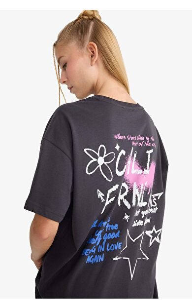 Coool Oversize Geniş Kalıp Baskılı Kısa Kollu Tişört F8750AX25AUAR191