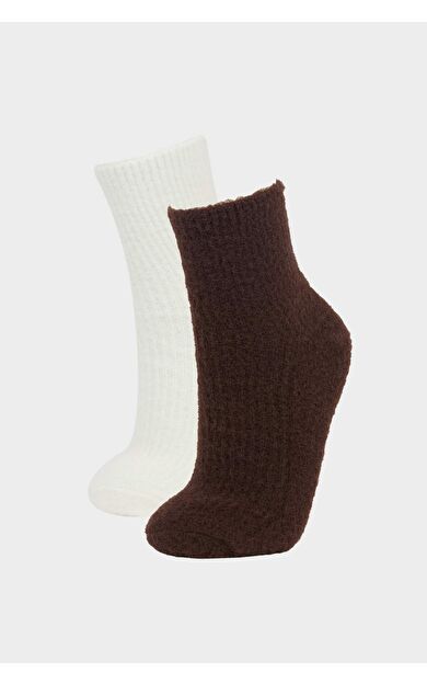 Kadın 2'li Pamuklu Soket Çorap