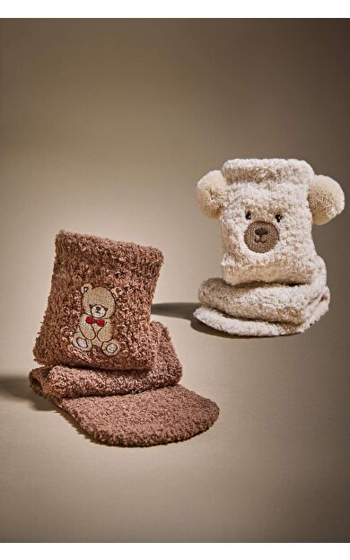 Kadın 2'li Pamuklu Uzun Çorap