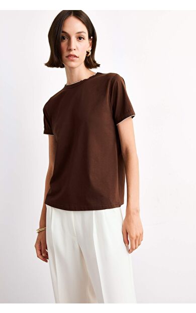 DeFacto Bisiklet Yaka Kısa Kollu Tişört F8994AX25SMBN214