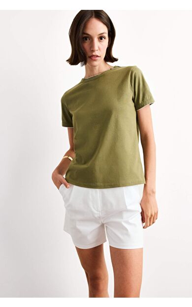 DeFacto Bisiklet Yaka Kısa Kollu Tişört F8994AX25SMKH258