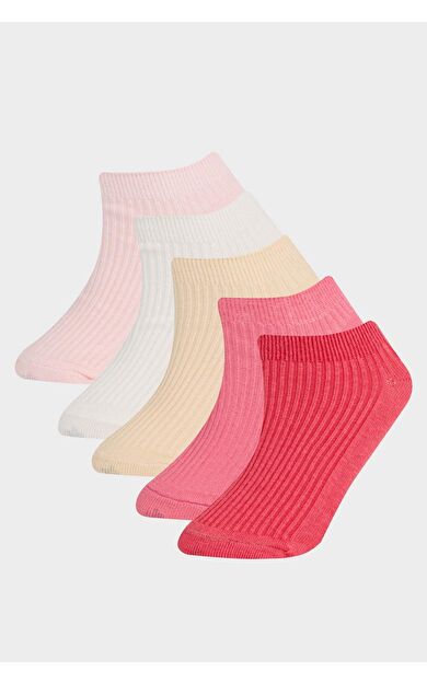 Kız Çocuk 5'li Pamuklu Patik Çorap F9010A8NSPN2