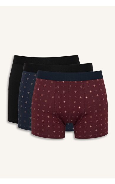 DeFacto Regular Fit Puantiye 3'lü Boxer F9032AX25AUNV135