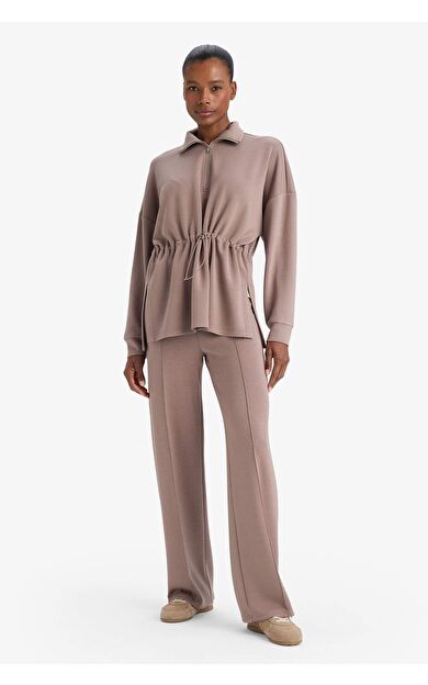 Straıght Fıt Geniş Paça Standart Boy Modal Sporcu Pantolon