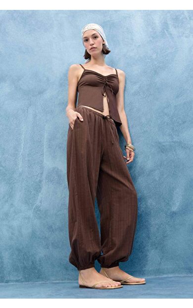 DeFacto Barrel Fit Çift Cepli Normal Bel Standart Boy Pantolon