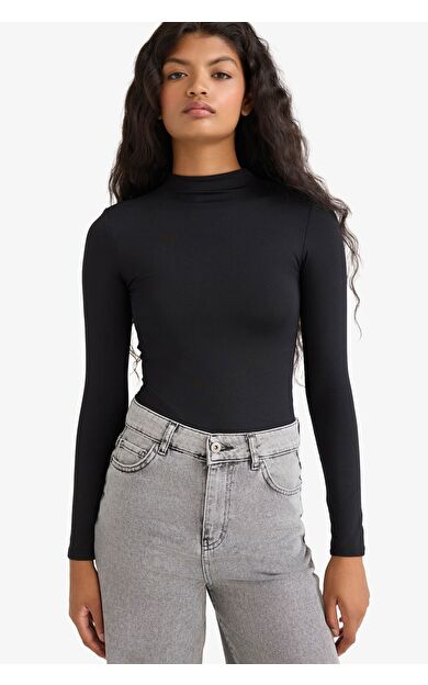 DeFacto Uzun Kollu Çıtçıtlı Body