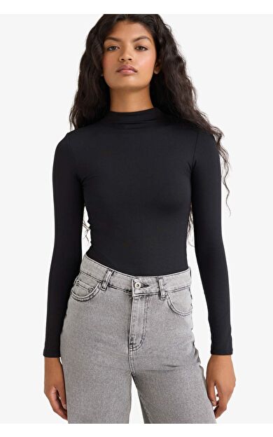 DeFacto Uzun Kollu Çıtçıtlı Body