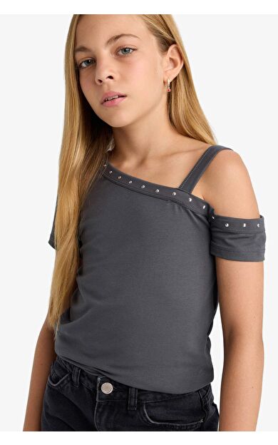 DeFacto Kız Çocuk Taş Baskılı Atlet F9271A825HSAR213