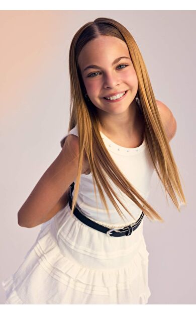 DeFacto Kız Çocuk Taş Baskılı Atlet F9273A825HSWT32