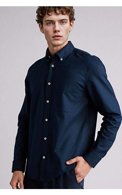 DeFacto Keten Karışımlı Gömlek