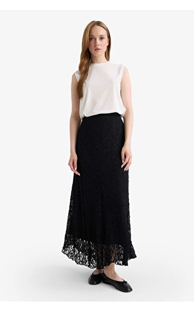 DeFacto Asimetrik Dantel Etek