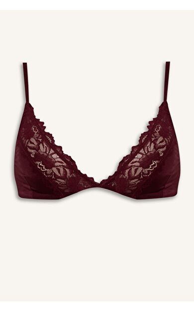 DeFacto Dantel Detaylı Saten Kapsız Pedsiz Balensiz Bralet