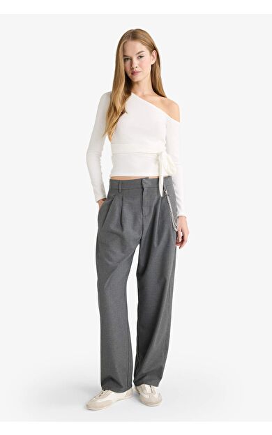 Baggy Fit Çift Cepli Normal Bel Standart Boy Pantolon