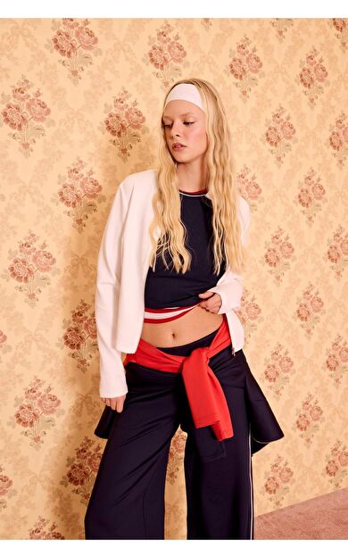 Standart Fıt Skuba Dalgıç Kumaş Hırka