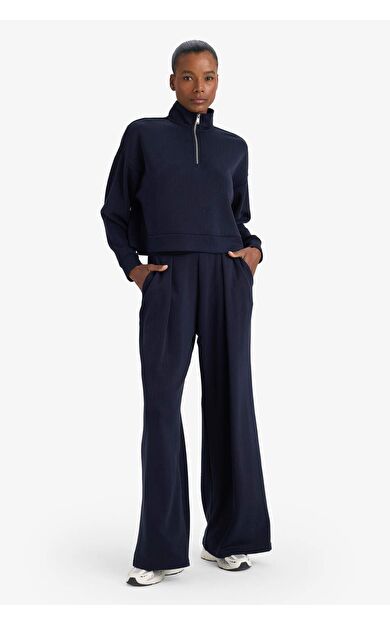 DeFacto Wide Leg Cepli Geniş Paça Uzun Boy Modal Sporcu Pantolon