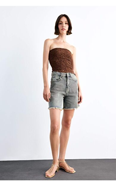 DeFacto Regular Fit Jean Şort F9553AX25SMNM85