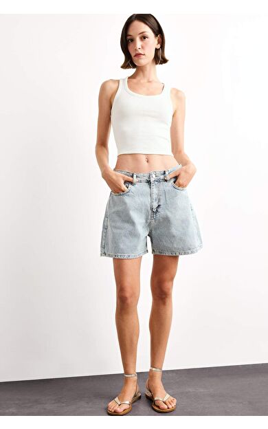 DeFacto Regular Fit Jean Şort F9554AX25SMNM85