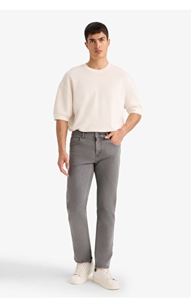 DeFacto Sergio Regular Fit Normal Bel Boru Paça Jean Pantolon
