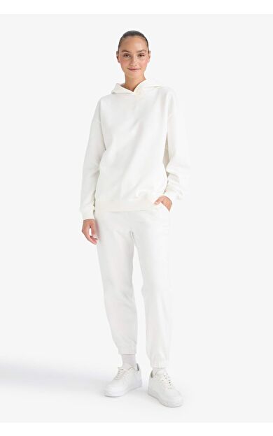 Basic Düz Cepli Beli Bağcıklı Kalın Jogger Eşofman Altı F9622AX25AUER105