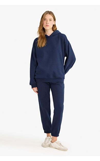 Basic Düz Cepli Beli Bağcıklı Kalın Jogger Eşofman Altı F9622AX25AUNV251