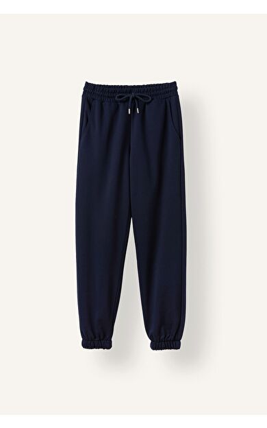 DeFacto Okula Dönüş Jogger Fıt Basıc Düz Kalın Sweatshirt Kumaşı Pantolon