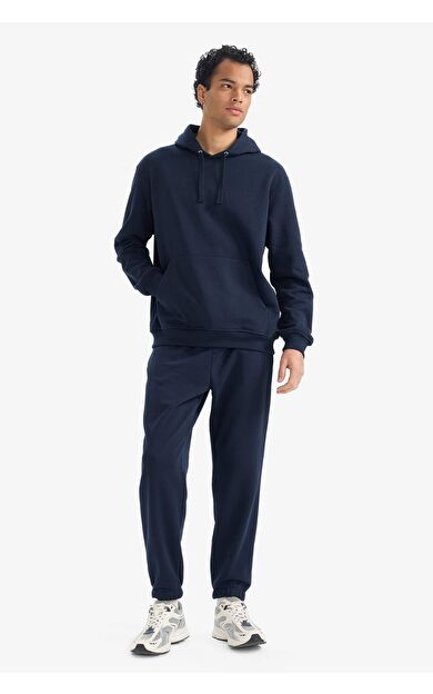 Regular Fit 2'li Eşofman Takımı Kapüşonlu Sweatshirt Eşofman Altı