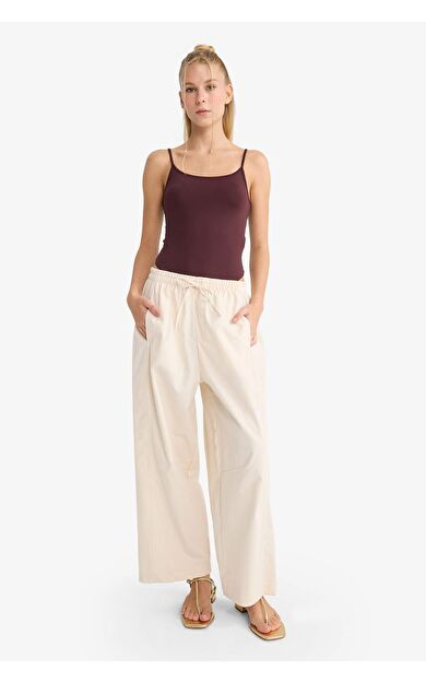 DeFacto Coool Barrel Fit Normal Bel Gabardin Pantolon F9660AX25AUBG55