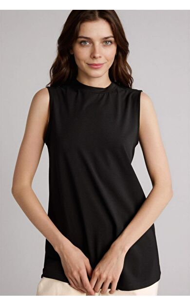 DeFacto Regular Fıt Bisiklet Yaka Kısa Kollu Tunik